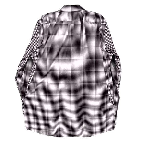 Banana Republic Purple Checkered Pattern Long Sleeves Button Down Shirt XL - Picture 2 of 6